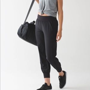 Black jogger style pants